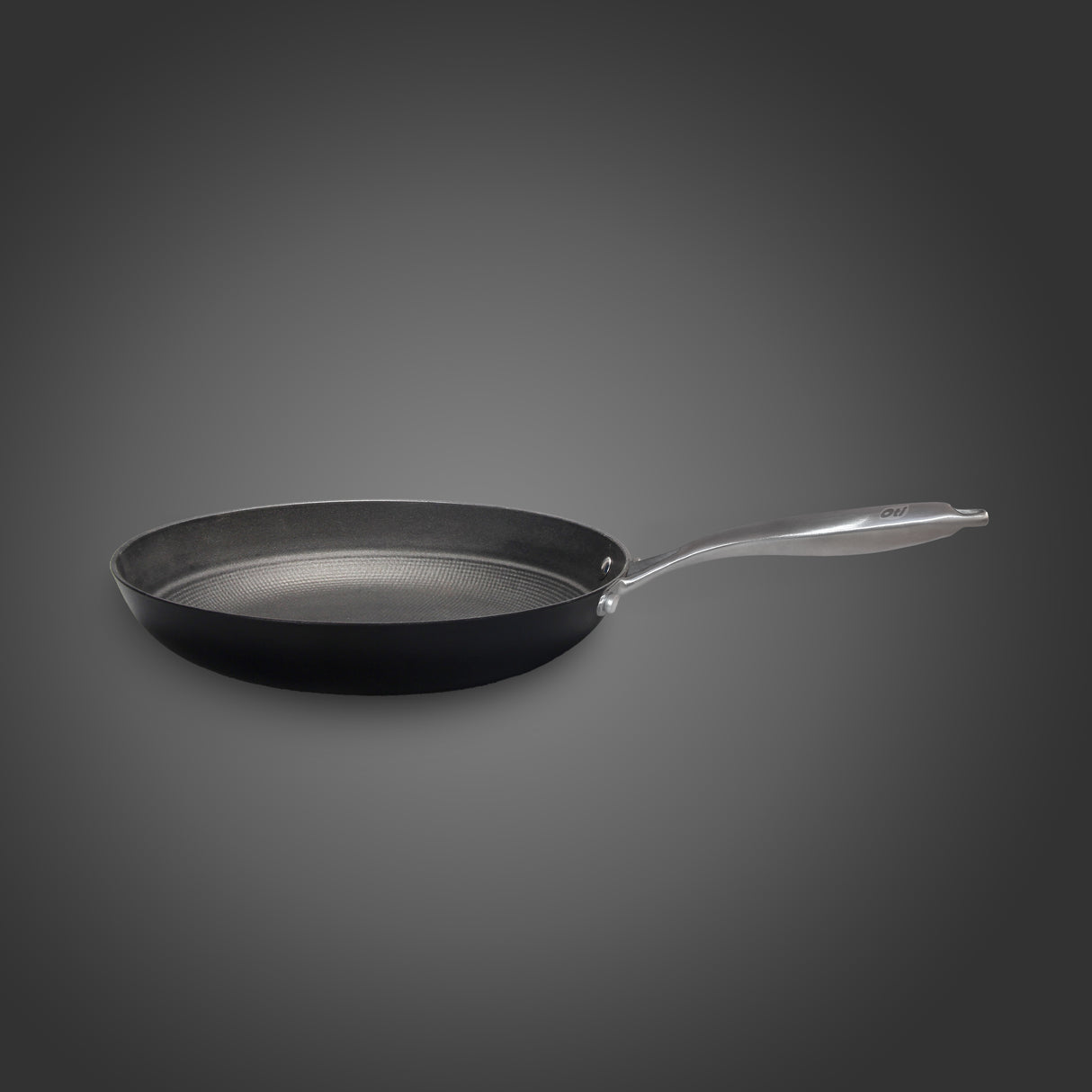Lightweight honeycomb cast iron frying pan