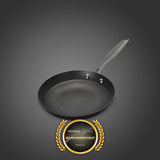 Lightweight honeycomb cast iron frying pan
