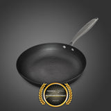 Lightweight honeycomb cast iron frying pan