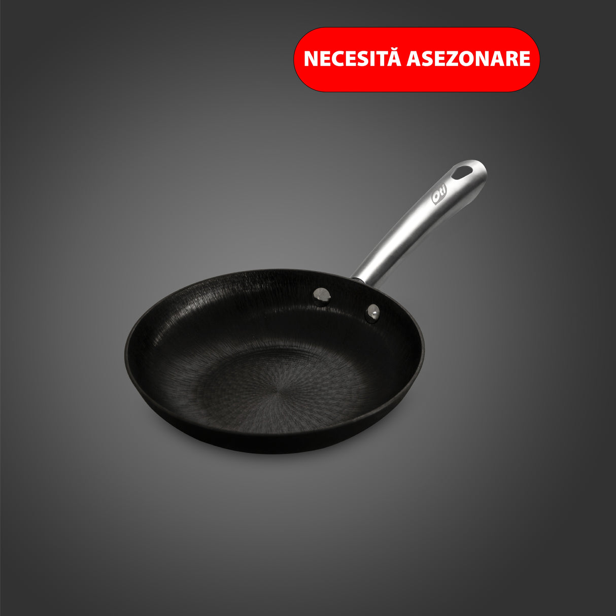 Pure lightweight cast iron frying pan