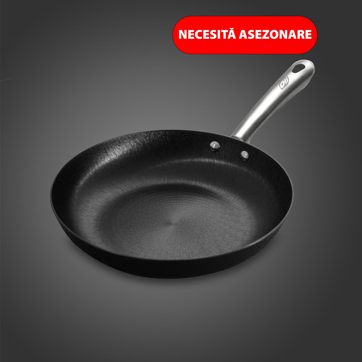 Pure lightweight cast iron frying pan