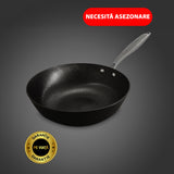 Wok fontă ușoară pură
