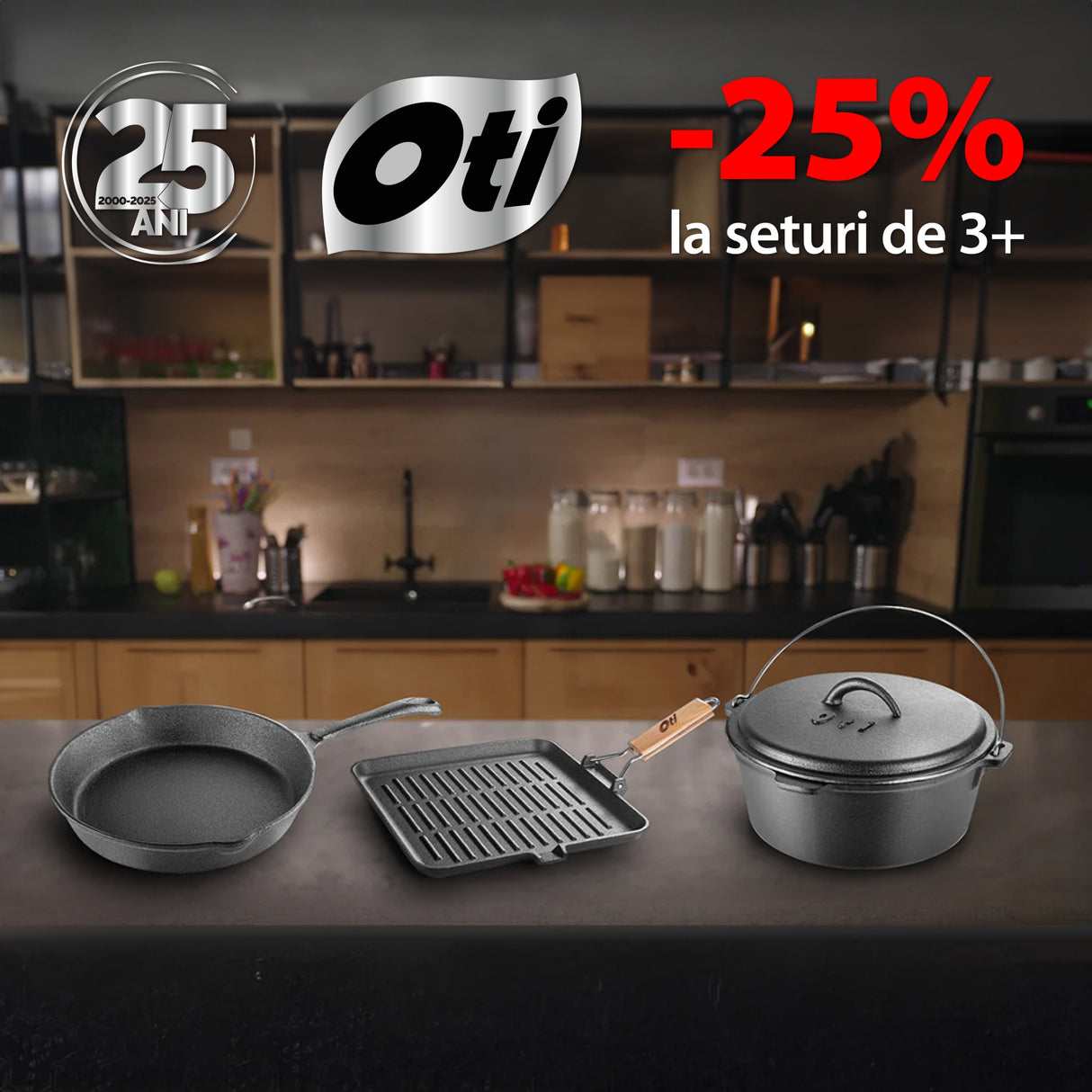 Tuci fontă clasică pură cu capac