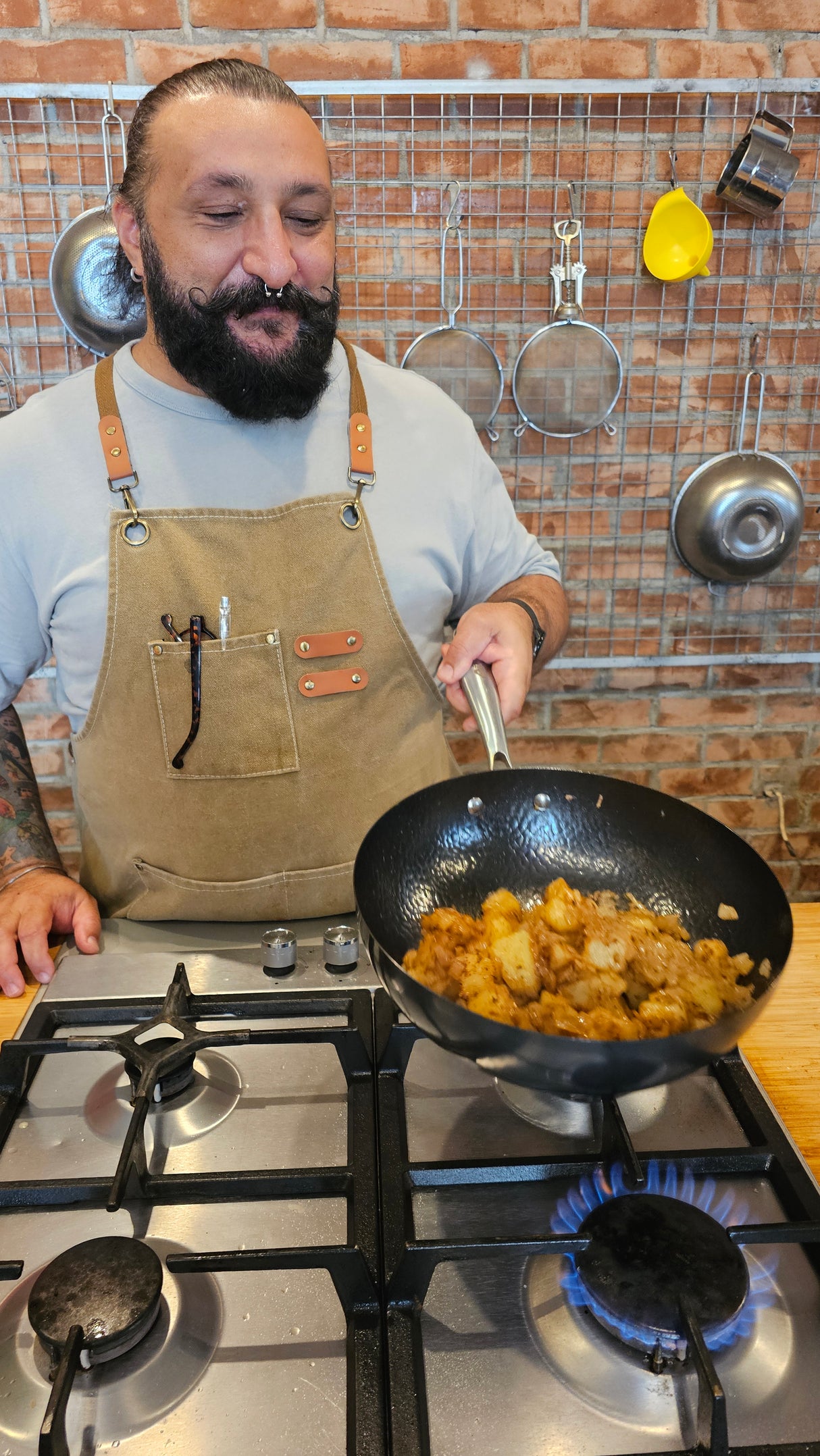 Wok aus Kohlenstoffstahl