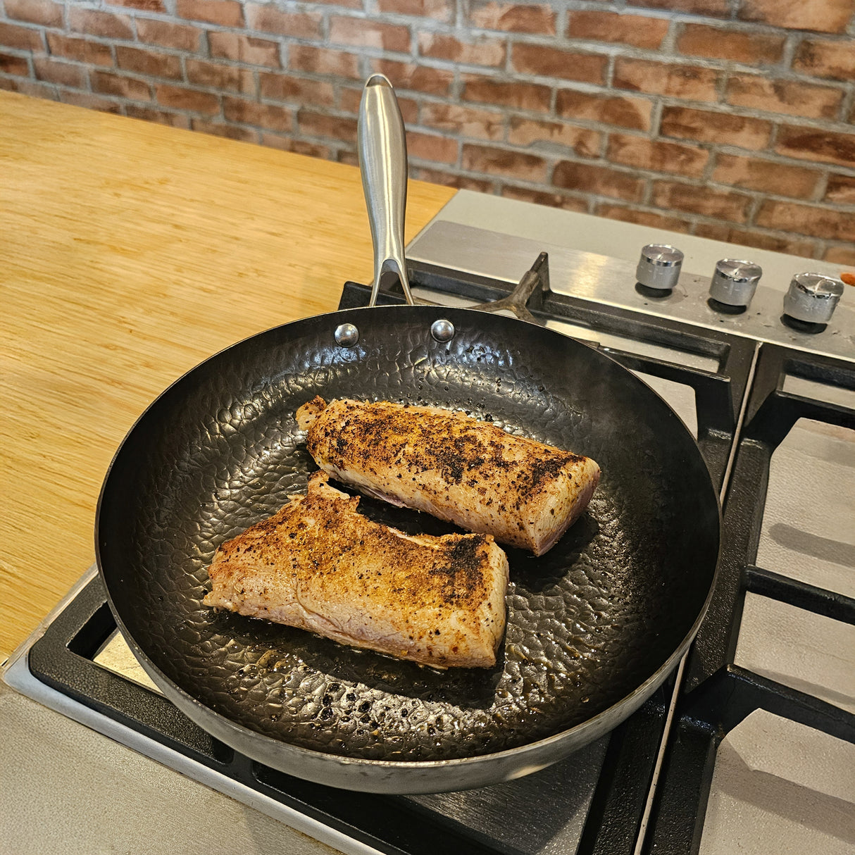 Bratpfanne aus Kohlenstoffstahl